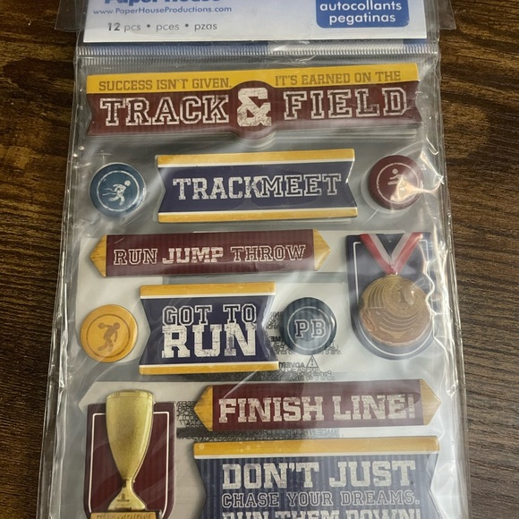 Paper House Productions Sports/Prom 3D sticker bundle!! All new! - Picture 11 of 13